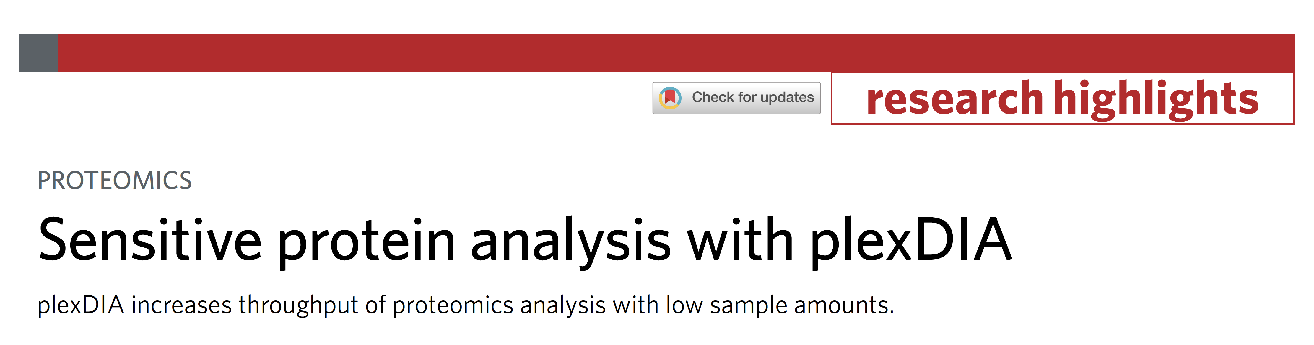 Single-cell-proteomics-Nature-Methods-Highlight